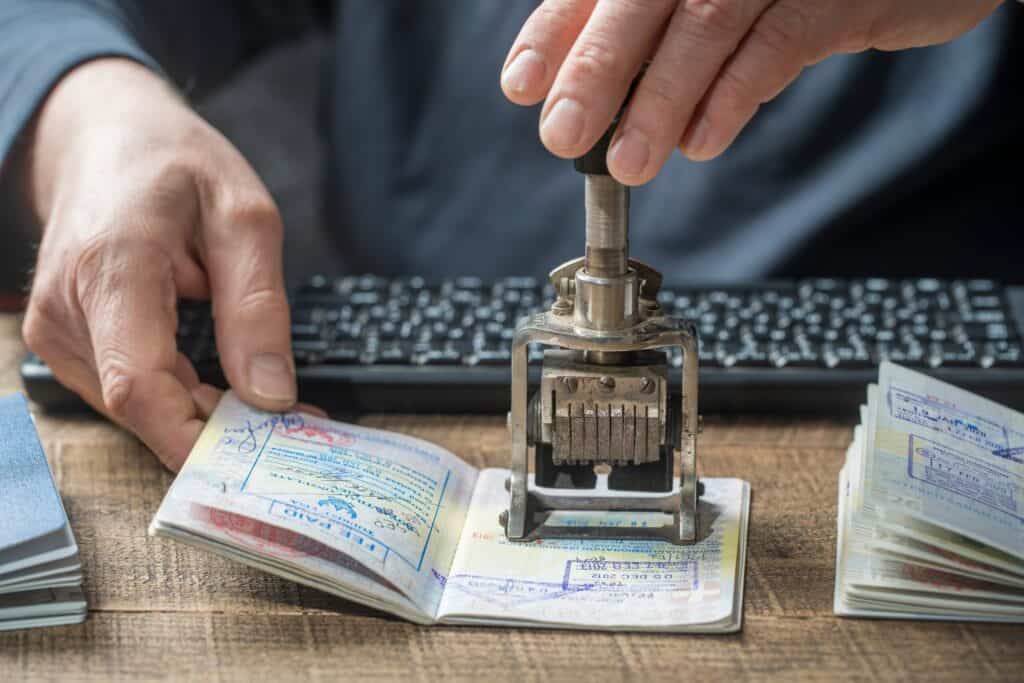 Passport Stamp - Vanderwall Immigration
